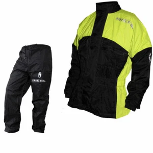 Richa Rain Warrior Motorcycle Jacket and Trouser All Weather Black/Fluo 100% WP