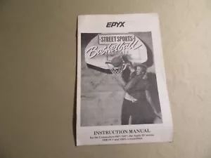 Manual de instrucciones de baloncesto deportivo callejero Epyx / usado / envío nacional gratuito - Imagen 1 de 2