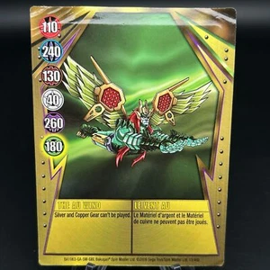 Tarjeta de puerta metálica Bakugan THE AU WIND DORADA 2009 BA1063-GA-SM-GBL 15/48b - Imagen 1 de 7