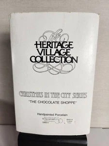 Chocolate Shoppe Dept 56 Christmas In The City 1988 #5968-4 caja y espuma de poliestireno solamente - Imagen 1 de 6