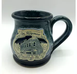 Taza de cerámica artesanal de tela y arcilla con Wyman Hotel and Inn Silverton CO - Imagen 1 de 7