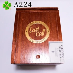 Last Call Pequenas Puros Empty Wood Cigar Box 6.25" x 5" x 4.5" A224 - Picture 1 of 7