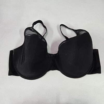 Bali Women Bra 42D Black Underwire Lightly Lined Mesh Trim Convertible - Image 1 of 4