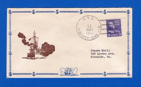 USS Siboney CVE-112 May 11, 1946 - Opened at Top Cover
