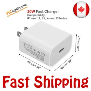 Adaptateur PD Rapide 20W Chargeur Rapide USB-C/Type-C pour Apple iPhone12 Mini/11/Pro/Max - Photo 1 sur 3