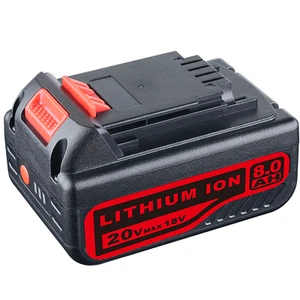 Batería de litio 8,0Ah para BLACK+DECKER 18 V BL2018 BL1318 BL4018 BL1518 LBXR20 NUEVO  - Imagen 1 de 11