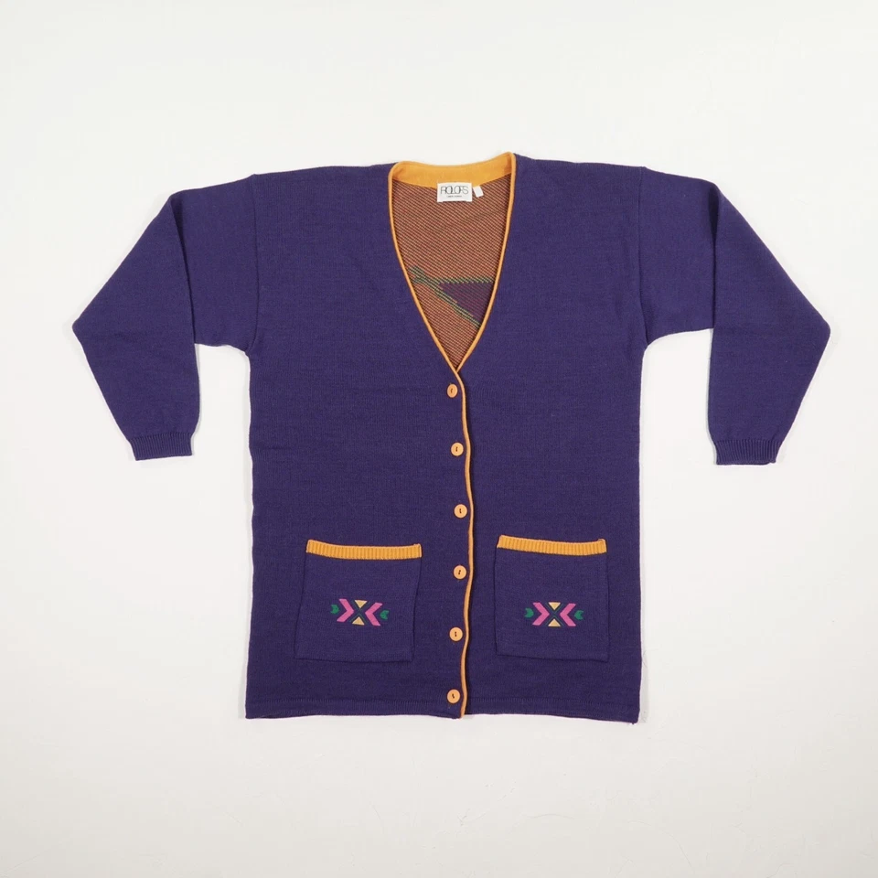 ROLOFS LINEA DONNA Damen Strickjacke Gr. XL lila Langarm Feinstrick V-Ausschnitt - Bild 1 von 4