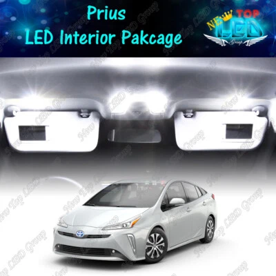 White Interior LED Lights Package Kit for 2010 - 2020 2021 2022 Toyota Prius  - Image 1 of 4