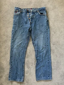Vintage Tommy Hilfiger blaue Denimjeans 31W 28L - Bild 1 von 8