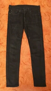 Mens LEVI'S 519 HI-BALL Jeans, Black, Slim, Skinny, W32 L28 - Picture 1 of 14