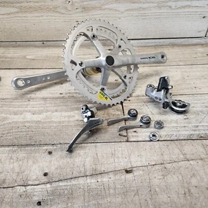 1986 Shimano 105 Drivetrain Groupset Cranks, Front Rear Derailleur, Shifters - Picture 1 of 17