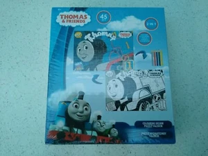 THOMAS AND FRIENDS 2 IN 1 45 PIECE COLOURING JIGSAW PUZZLE NEW SEALED. - Picture 1 of 4