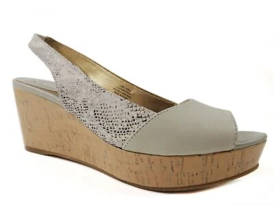 Sandalias de plataforma para mujer Circa Joan & David Wictoria Off White Reptil 8,5 M Foto 1 de 4