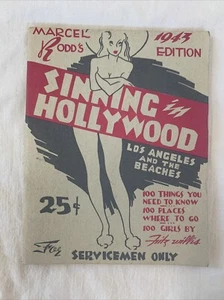 Marcel Rodd's Sinning In Hollywood 1943 Edition For Servicemen Los Angeles - Picture 1 of 7
