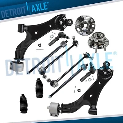 2.4L Front Wheel Hub Bearings Lower Control Arms for 2010 - 2017 Equinox Terrain - Image 1 of 4