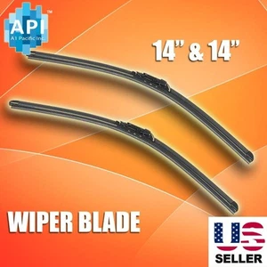 J-HOOK Windshield Wiper Blades OEM QUALITY 14" & 14" INCH - Picture 1 of 5