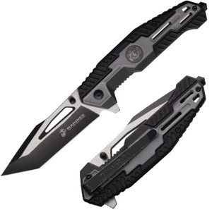 USMC Linerlock Assisted Folding Knife 3.5" 3Cr13 Steel Tanto Blade FRN Handle - Picture 1 of 3