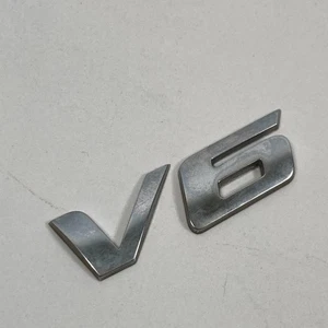 2006-2010 Hyundai Sonata V6 Emblem Letter Number Rear Trunk B2578 Chrome - Picture 1 of 14