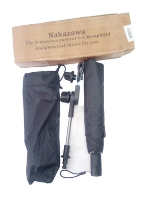 Nakazawa Parasol Umbrella with Clamp Mount Universal Black Sun Shade Adjustable - Изображение 1 из 4