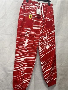 Pantalones de carreras Puma Scuderia Ferrari x Joshua Vides 623046-02 para hombre talla pequeña - Imagen 1 de 6