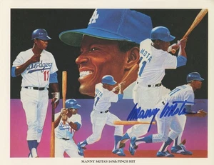 Manny Mota - MLB Player & Head Coach - Autographed 8.5 x 11 Art Print - Picture 1 of 1