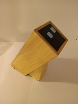 Kapoosh No Slot Knife/ Utensil Holder Block Light Oak Woodgrain - Image 1 of 4