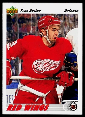 1991-92 Upper Deck #498b Yves Racine - Image 1 of 2