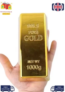 Falscher Goldbarren geringes Gewicht Kunststoff Wohndeko, Geschenke, lustiges Produkt - Bild 1 von 5