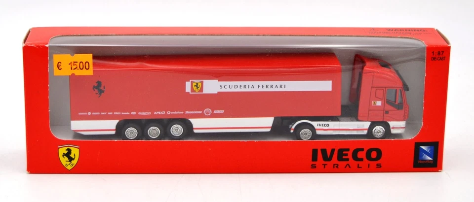 DIE CAST  1/87 " SCUDERIA FERRARI " IVECO STRALIS NEWRAY - Immagine 1 di 1