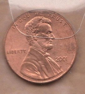 S104: Moneta Coin STATI UNITI One Cent 2001 - Picture 1 of 1
