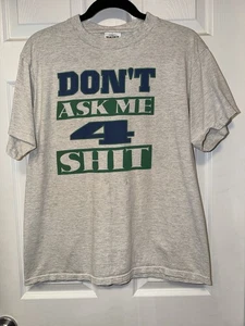 Vintage Tultex T Shirt Cotton Pre Shrunk USA/Jamaica DONT ASK ME 4… Size: Large - Picture 1 of 10