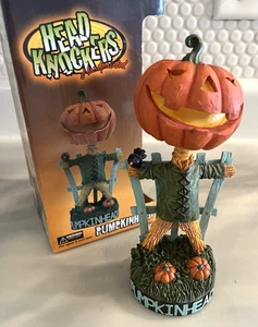 Vintage Spooky Horror HALLOWEEN PUMPKINHEAD Scary Scarecrow Bobblehead NECA - Picture 1 of 12
