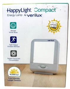 Lampada a spettro naturale Verilux Happy Light compatta terapia SAD energia umore VT10 - Foto 1 di 6