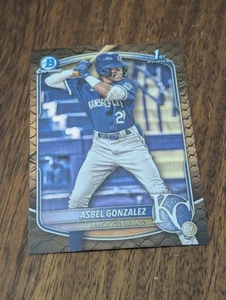2025 Bowman - Asbel Gonzalez 1st Bowman Chrome Reptilian Refractor #BCP-4 - Picture 1 of 2