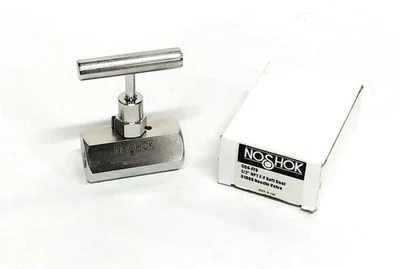 NoShok 1/2 Inch NPT F-F Soft Seat 316SS Needle Valve 504-FFS NOS - Image 1 of 4
