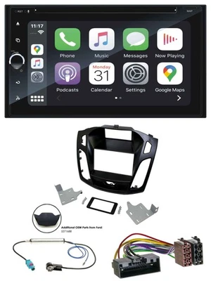 Blaupunkt 2DIN Bluetooth DAB USB DVD MP3 Autoradio für Ford Focus 2014-2018 schw - Bild 1 von 4