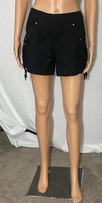 White House Black Market Womens Shorts Pockets Silver Bling Size 8P NWT NEW - Image 1 of 4