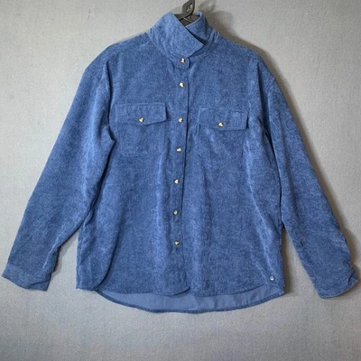 Chaqueta SMITH + ROGUE Western Backcountry L Azul Pana Abotonada Cuello Alto Foto 1 de 4