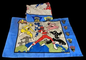 Power Rangers 1994 Twin Size Spannbetttuch & Kissenbezug - Bild 1 von 3