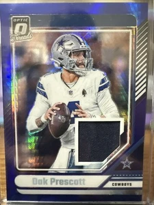 2024 Donruss Optic Dak Prescott Threads Blue Mojo - Picture 1 of 2