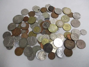 Bulk Lot of World Foreign Coins by the Pound Mixed Countries - 1 lb Bag - Picture 1 of 6