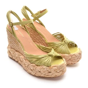 Ladies Paloma Barcelo Barima $475 Raffia Wedge Sandals 40 / 9.5 Shoes New in Box - Picture 1 of 8