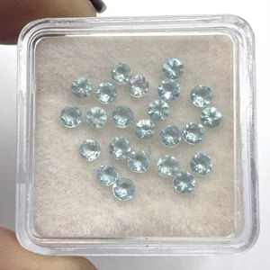 Natural Apatite Round Cut Loose Gemstone Lot 23 Pcs 2.5 MM 1.6 CT - Picture 1 of 5