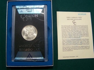 1883 CC -- ANACS MS63 GSA HORTE -- MORGAN SILBER DOLLAR 1 $ MIT BOX & COA - Bild 1 von 6