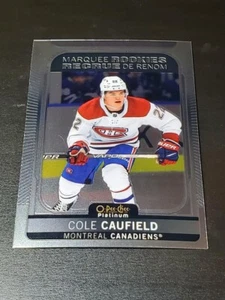 2021-22 O-Pee-Chee Platinum Cole Caufield MARQUEE ROOKIES Montreal Canadiens NHL - Picture 1 of 2