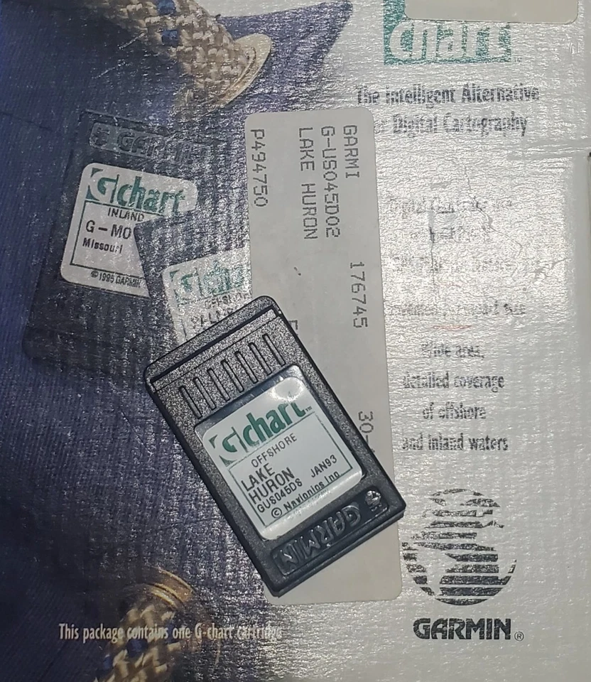 Garmin G-Chart Lake Huron USA Canada Data Card GUS045DS for Legacy GPSMAP - Image 1 of 2