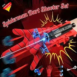 Spiderman Handschuh Spider Man Dart Pfeil Spielzeug Spiderman Kostüm Zubehör Set - Bild 1 von 14