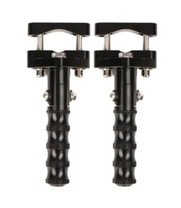 Fits BMW - Premium Highway Pegs . fits 7/8" - 1" Crash bars , Black - Bild 1 von 3