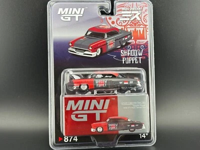 Mini GT X Mizu Diecast Lincoln Capri Hot Rod 1954 “Shadow Puppet” #874 1/64 - Immagine 1 di 4