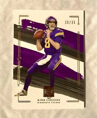 2021 KIRK Cousins Vikings  ‘IMPECCABLE’ 30/35 Super RARE - Image 1 of 4